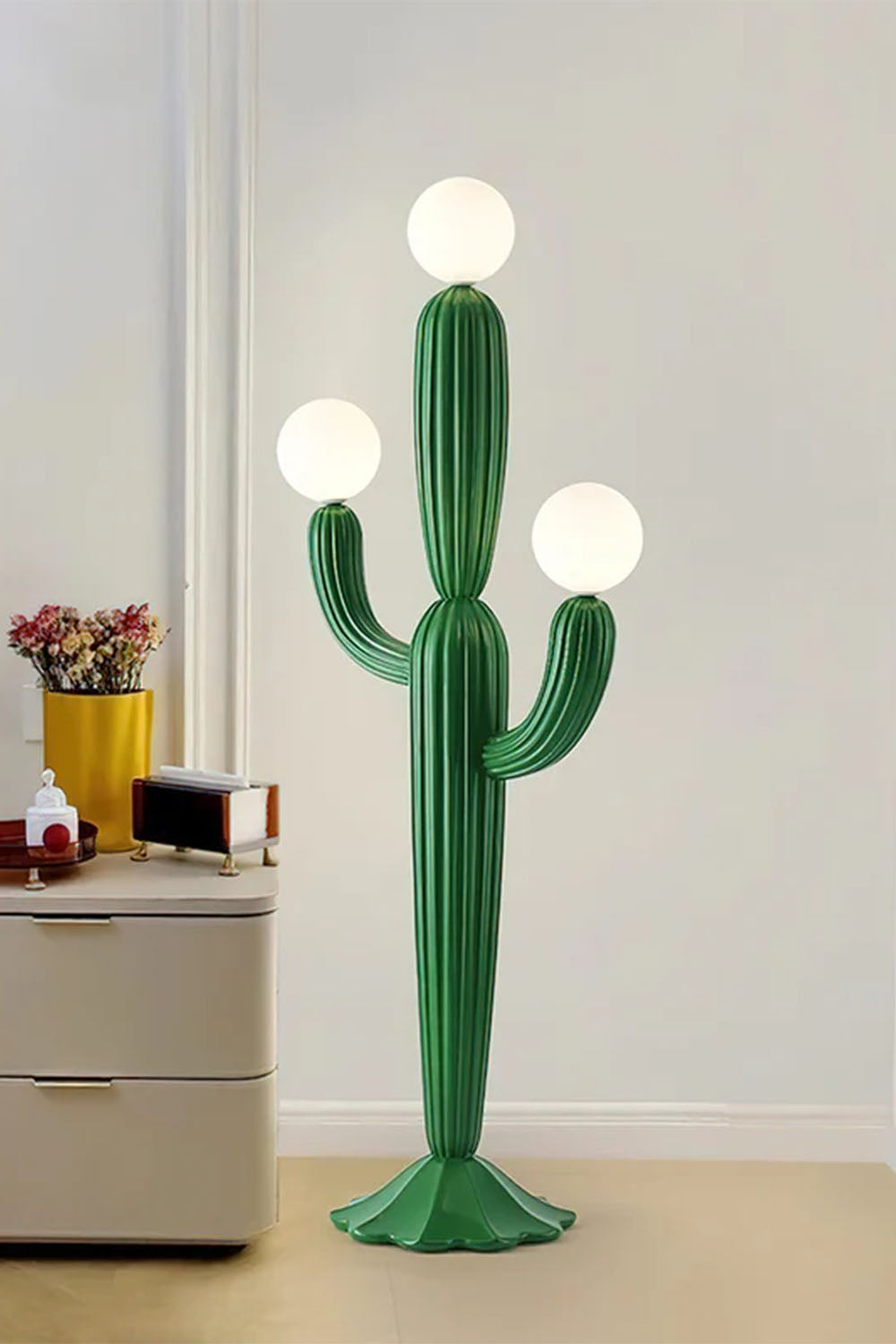 Straight Cactus Floor Lamp