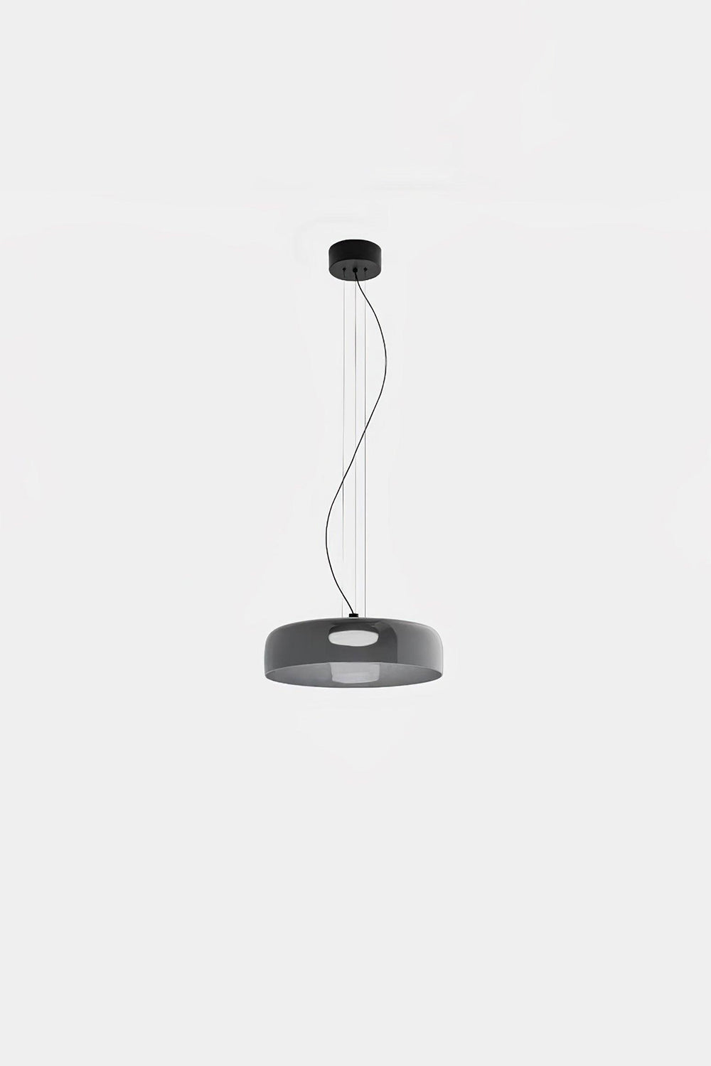 Stratum Layered Glass Pendant Light | Glass, Metal | Full view of the light sage  layered glass pendant variant | Isolated product shot | Samu Lamp