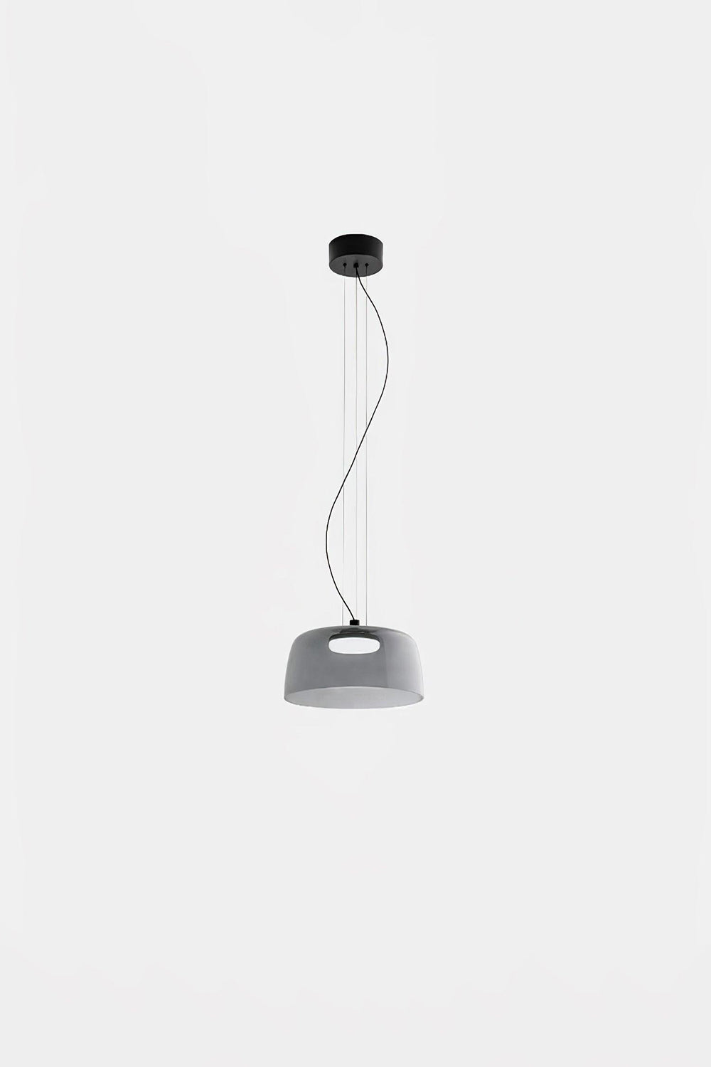 Stratum Layered Glass Pendant Light | Glass, Metal | Full view of the light sage  layered glass pendant variant | Isolated product shot | Samu Lamp