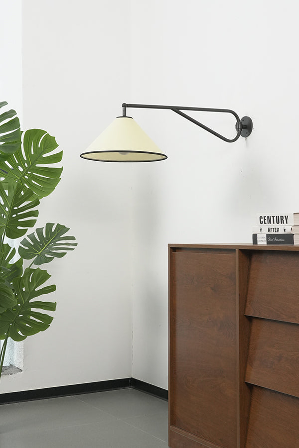 Swing Arm Cone Wall Sconce