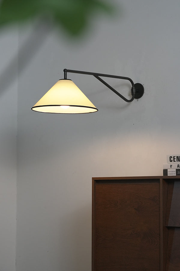 Swing Arm Cone Wall Sconce