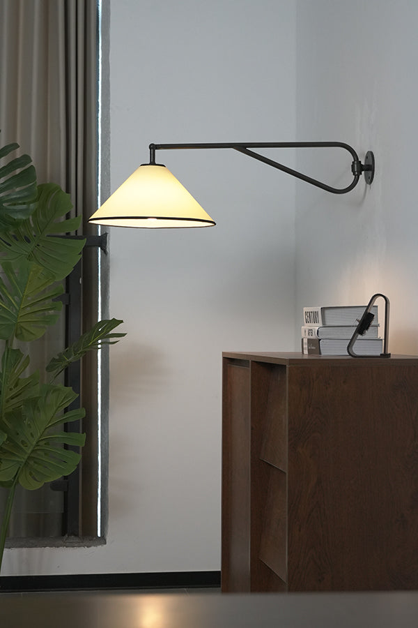 Swing Arm Cone Wall Sconce