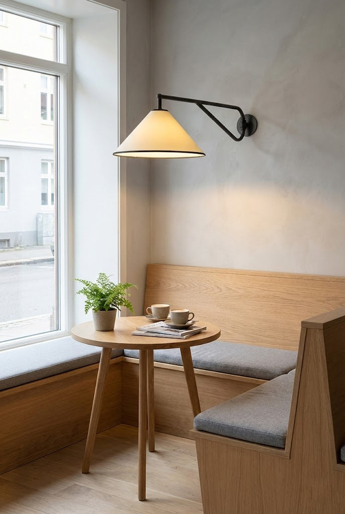 Swing Arm Cone Wall Sconce