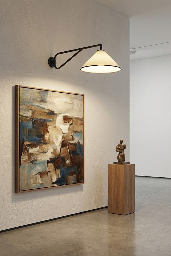 Swing Arm Cone Wall Sconce