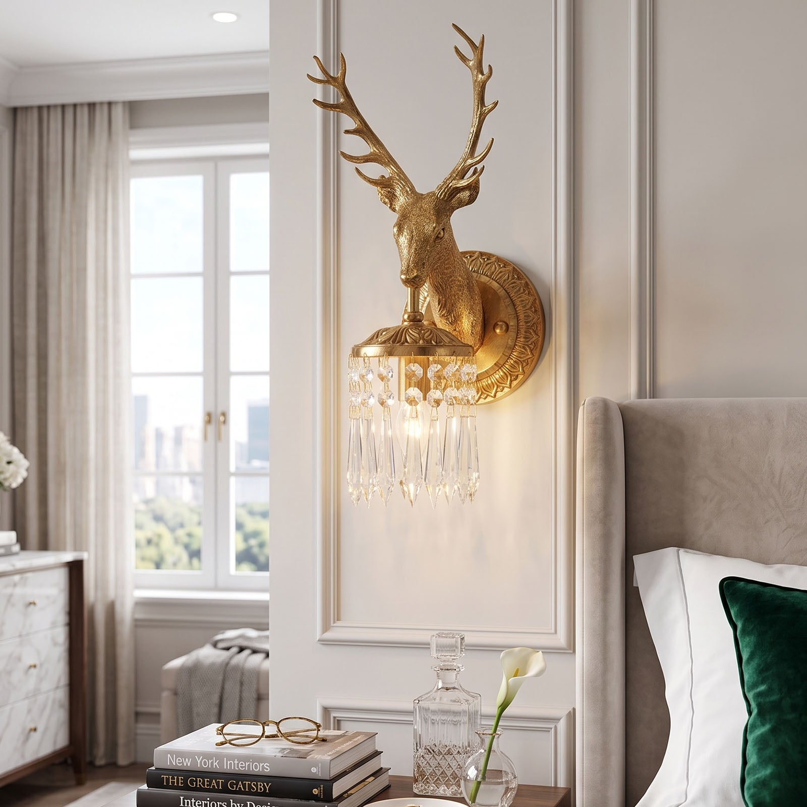 Sculptural deer-shaped silhouette