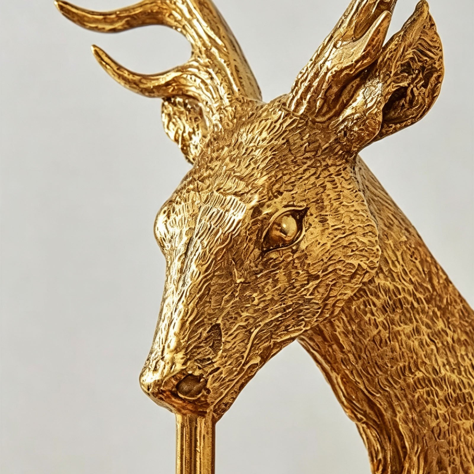 A Stag Cast in Brass
