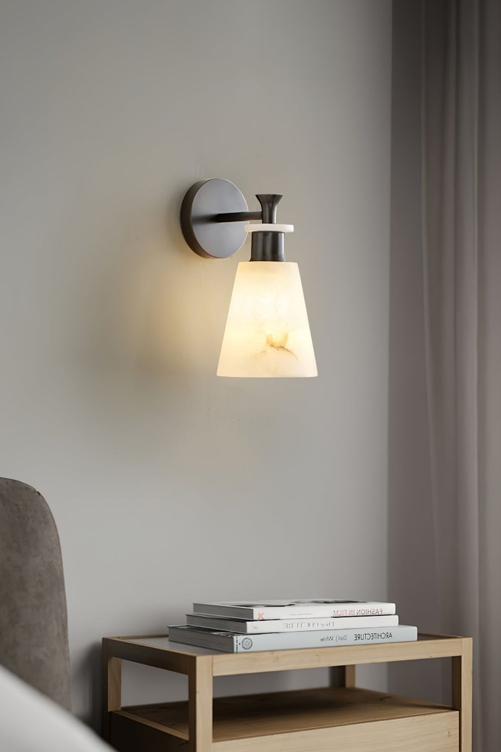 Tapered Alabaster Wall Sconce