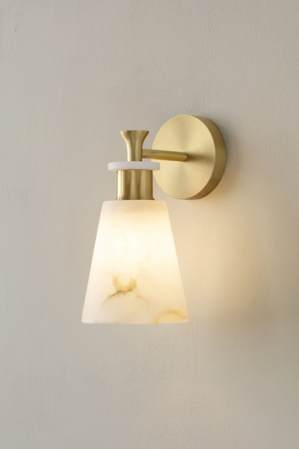 Tapered Alabaster Wall Sconce