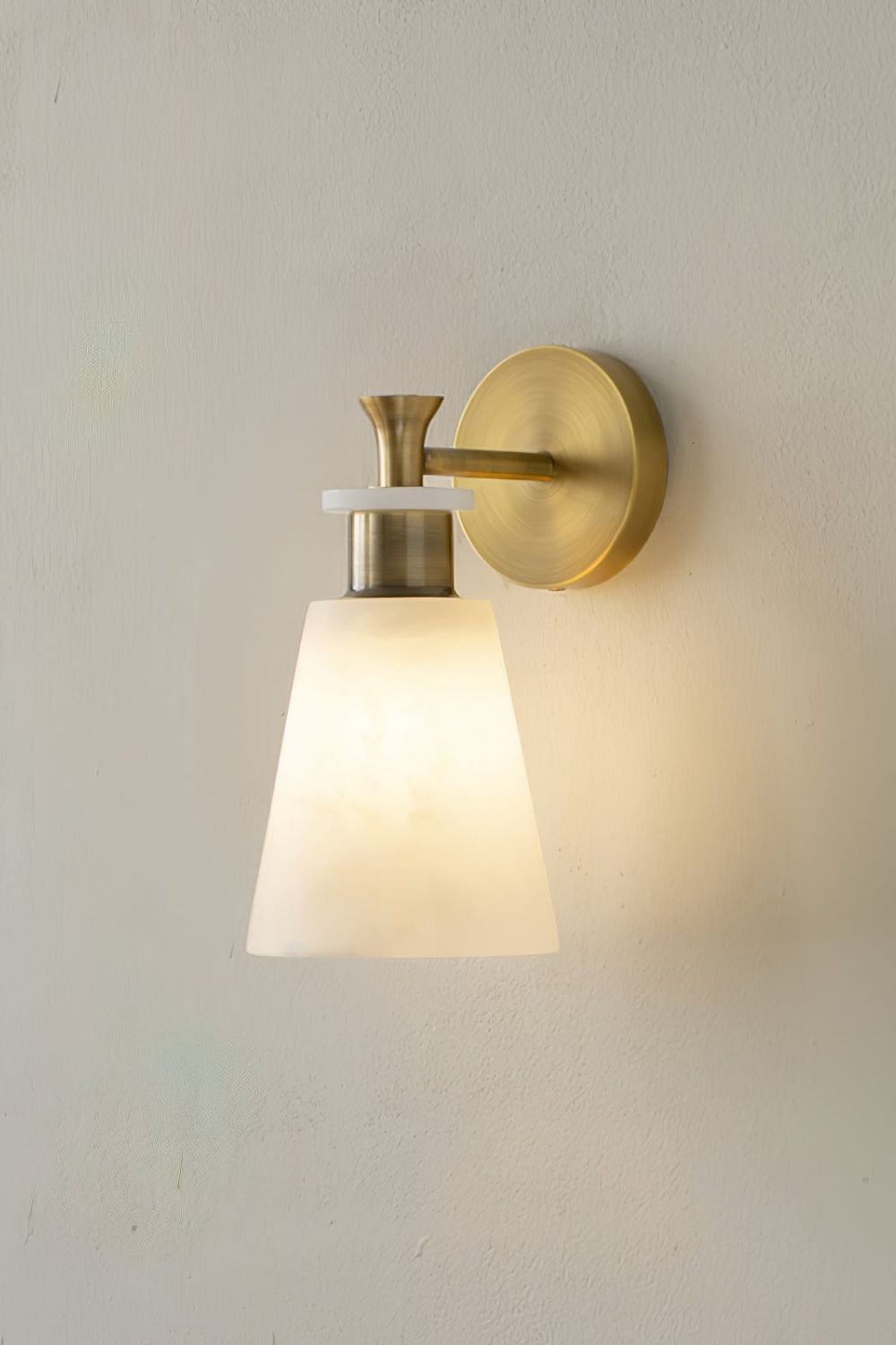 Tapered Alabaster Wall Sconce