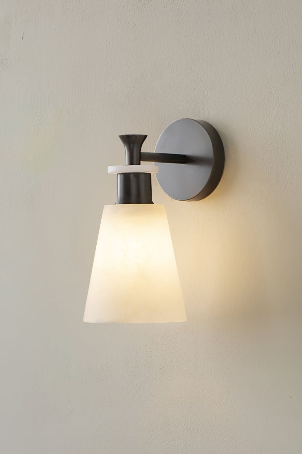 Tapered Alabaster Wall Sconce