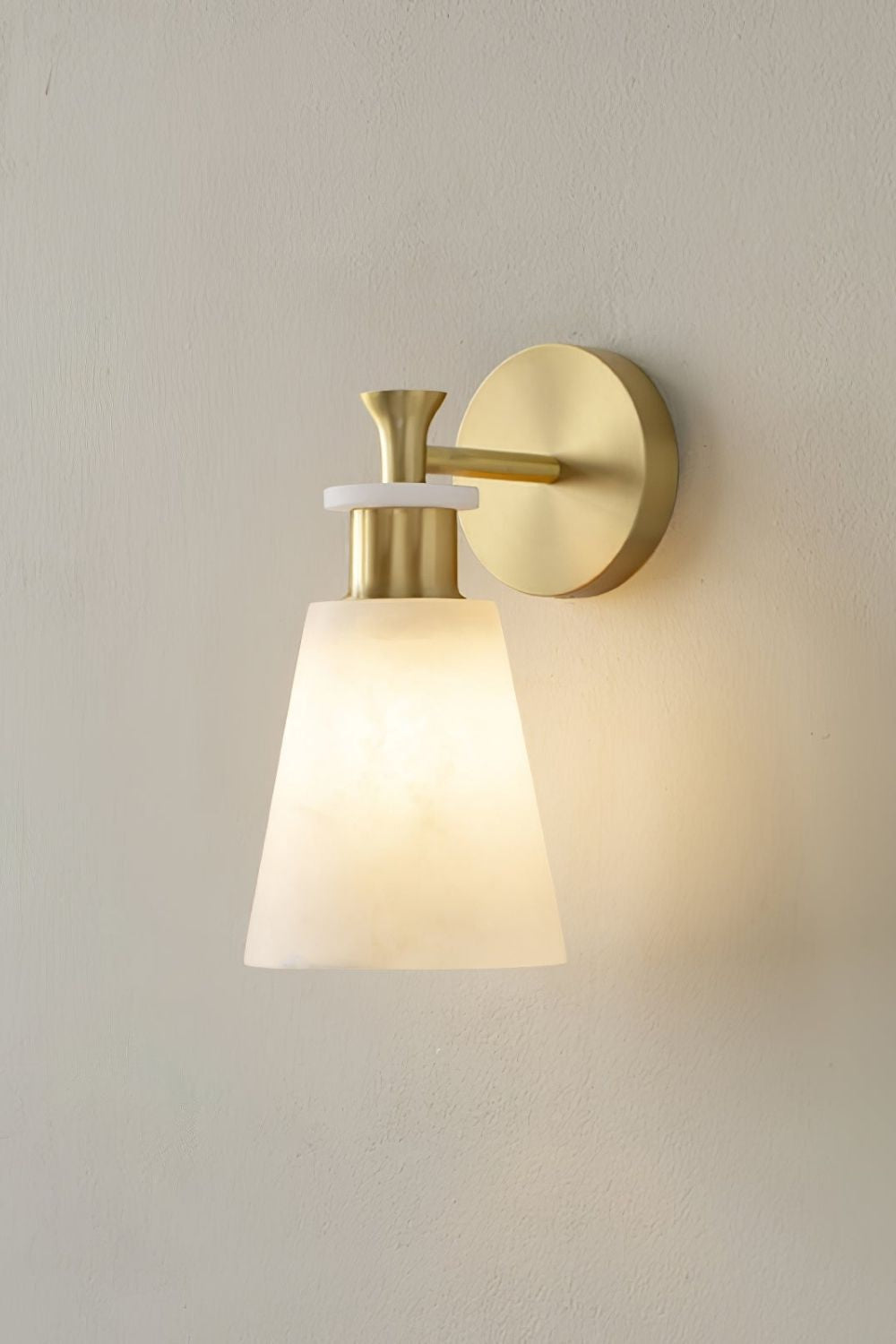 Tapered Alabaster Wall Sconce