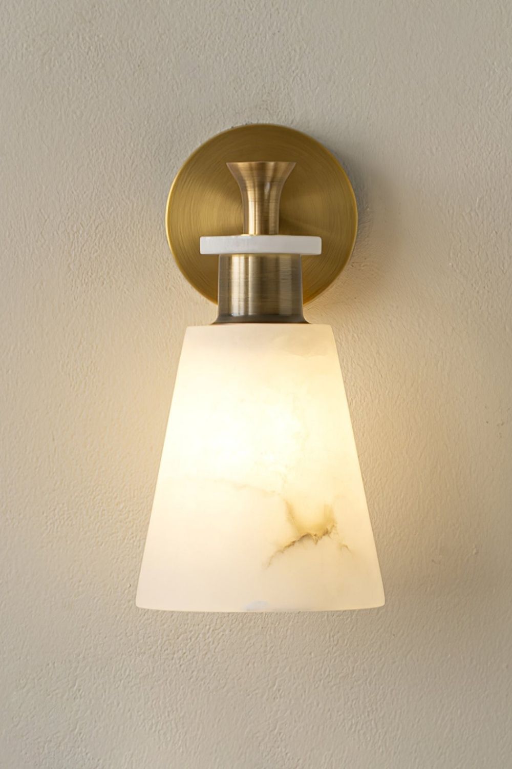 Tapered Alabaster Wall Sconce