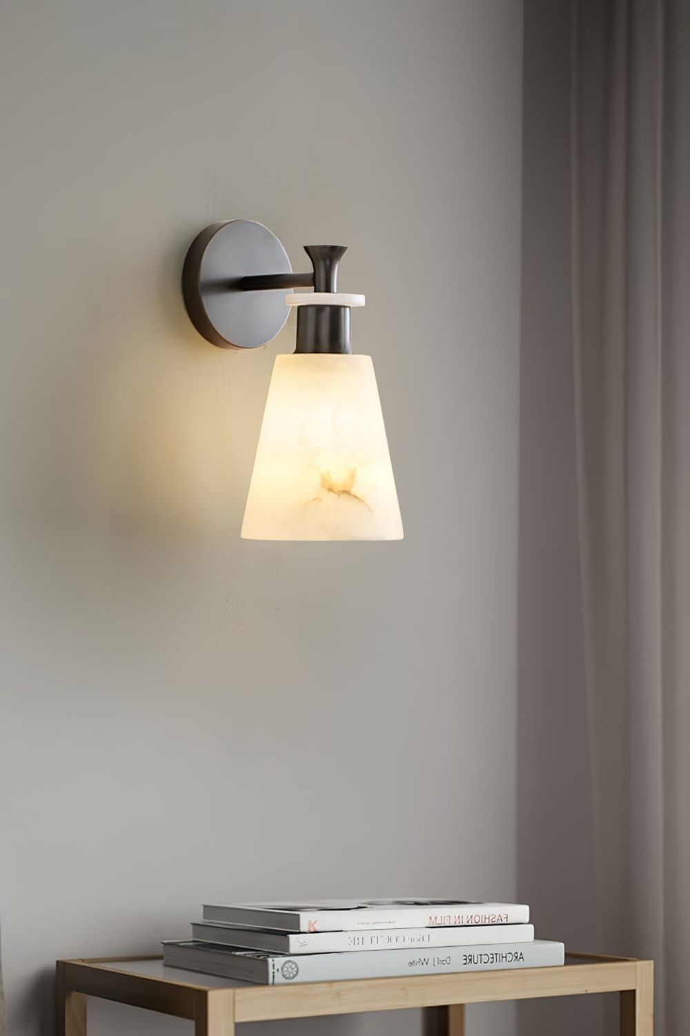 Tapered Alabaster Wall Sconce