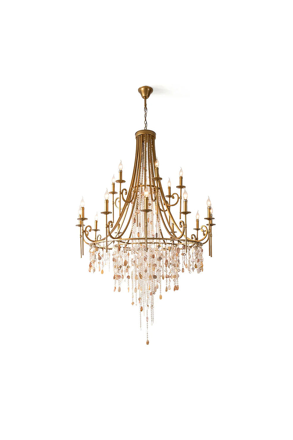 Tatum Lux Shell Crystal Chandelier