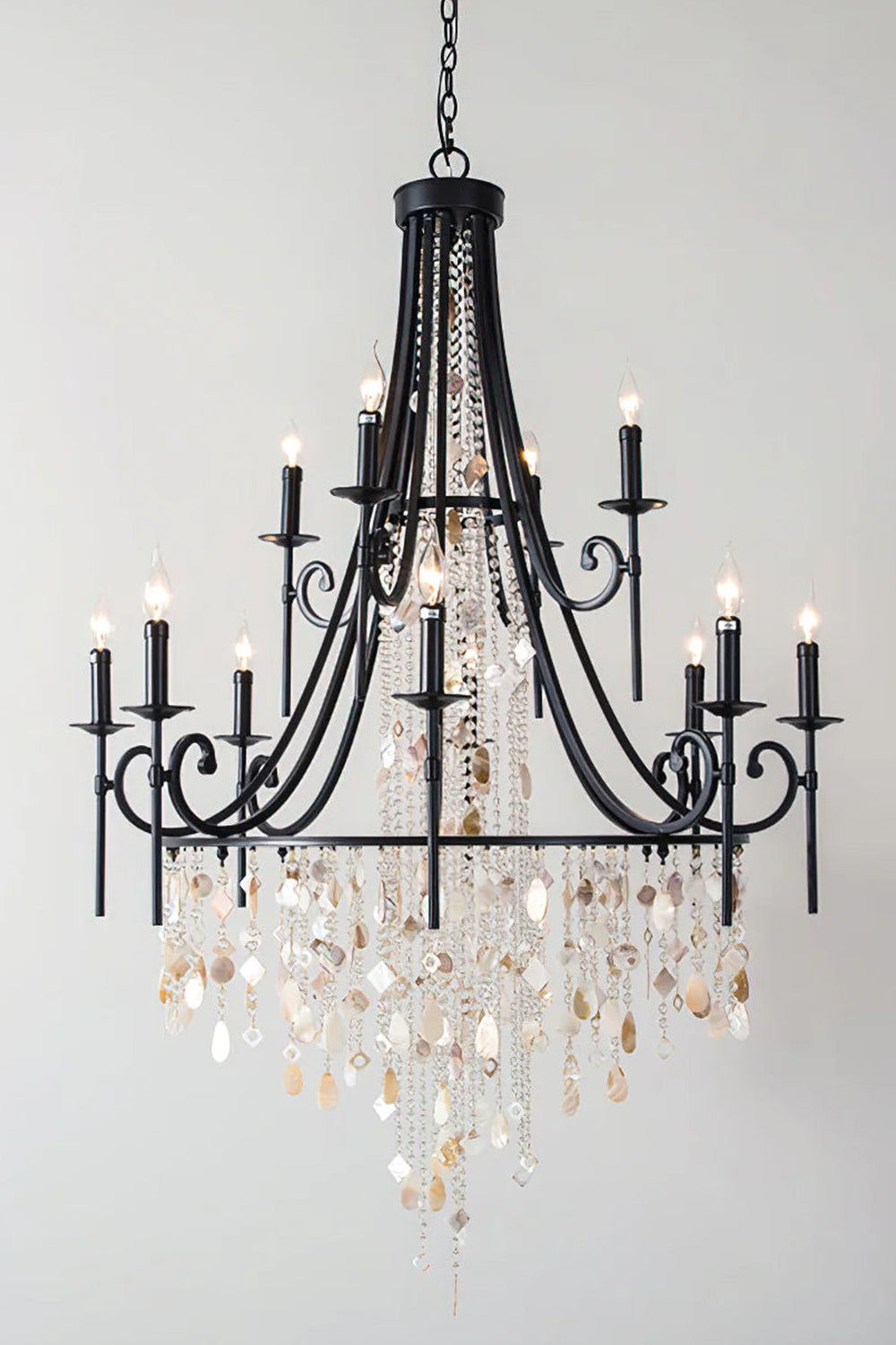 Tatum Lux Shell Crystal Chandelier