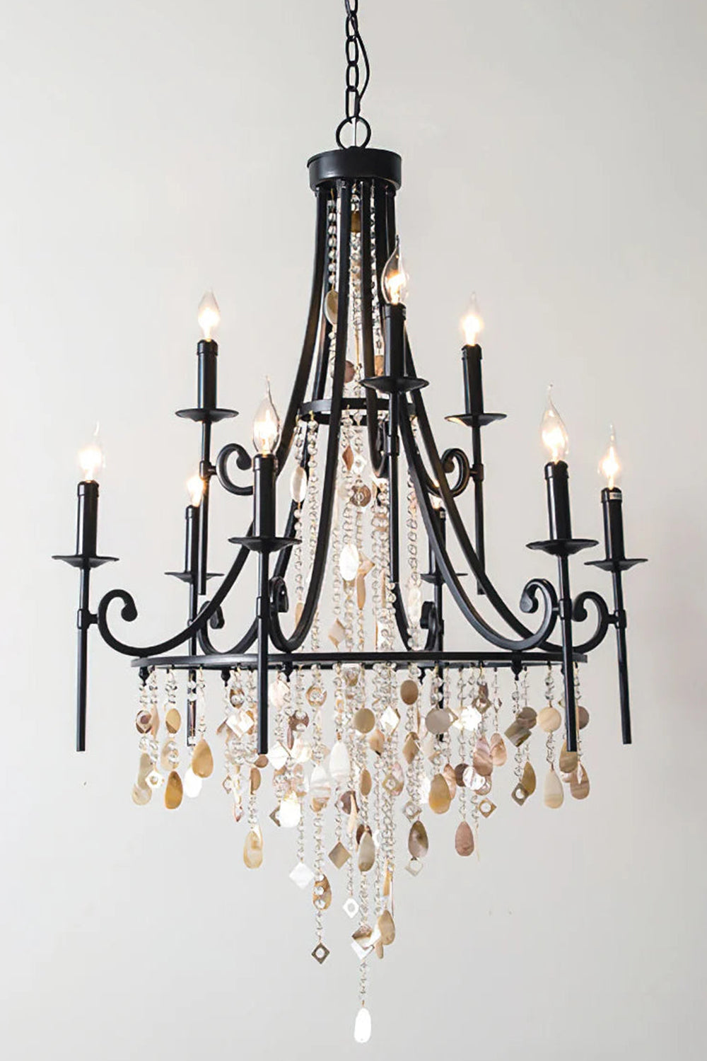 Tatum Lux Shell Crystal Chandelier