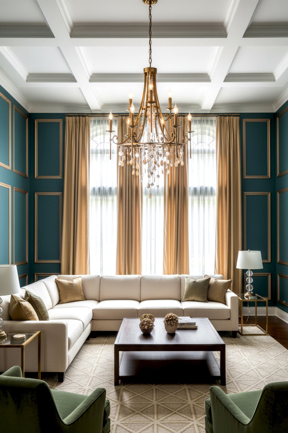 Tatum Lux Shell Crystal Chandelier