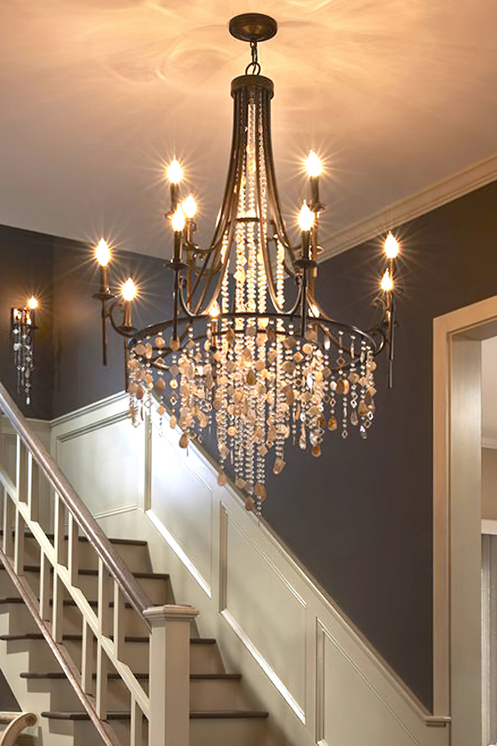 Tatum Lux Shell Crystal Chandelier