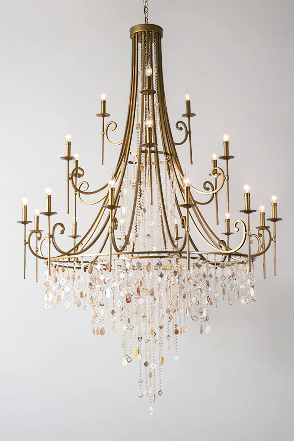 Tatum Lux Shell Crystal Chandelier