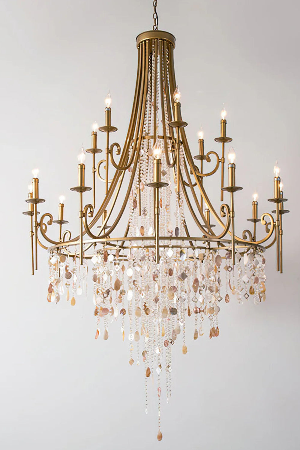 Tatum Lux Shell Crystal Chandelier