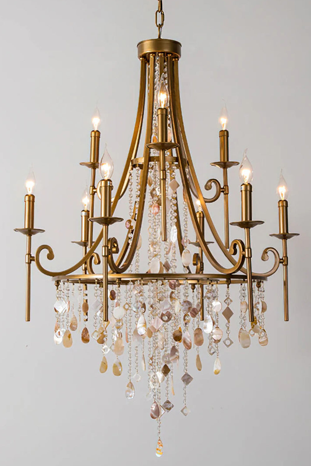 Tatum Lux Shell Crystal Chandelier