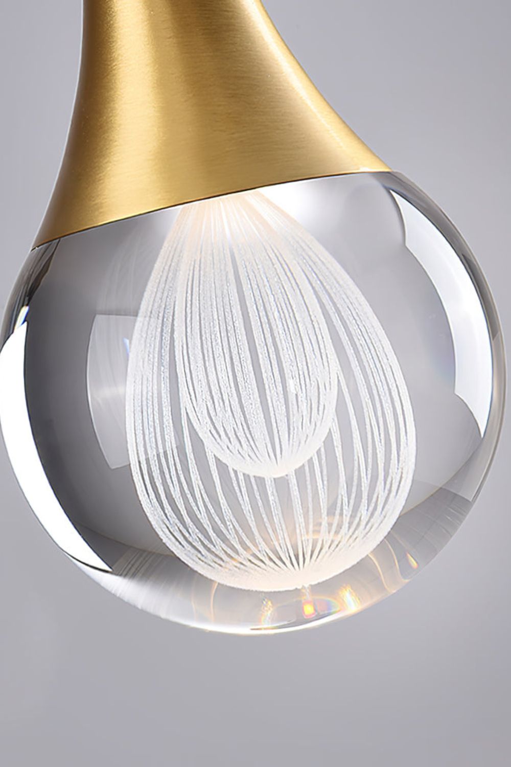 Teardrop Crystal Pendant Light - SamuLighting