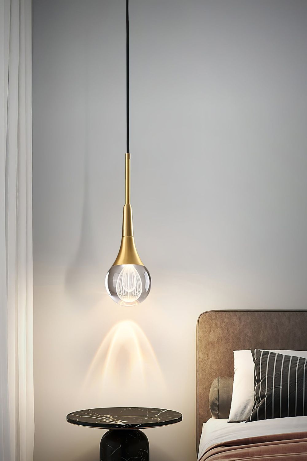 Teardrop Crystal Pendant Light - SamuLighting