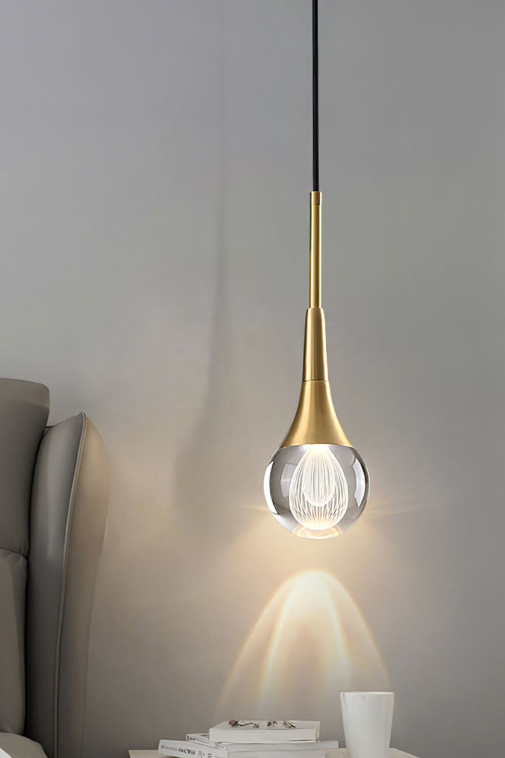 Teardrop Crystal Pendant Light - SamuLighting