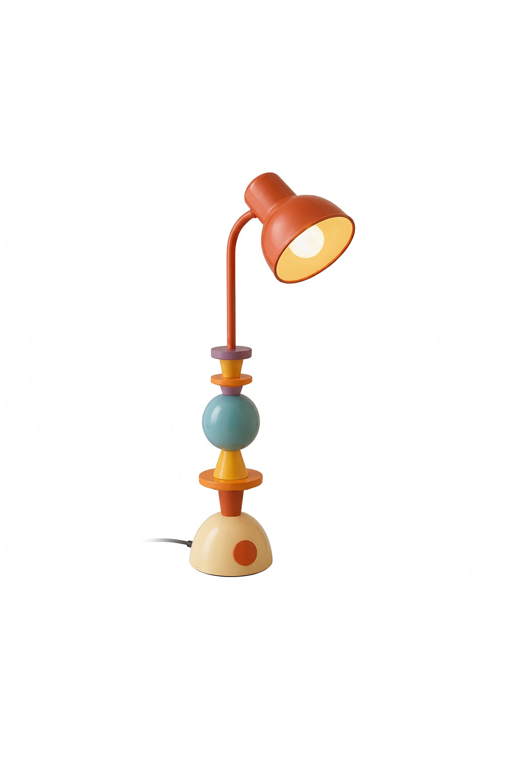 Tectonic Prism Metal Floor Lamp | Metal | Full-length view of the colorful postmodern geometric floor lamp | Isolated shot | Samu Lamp