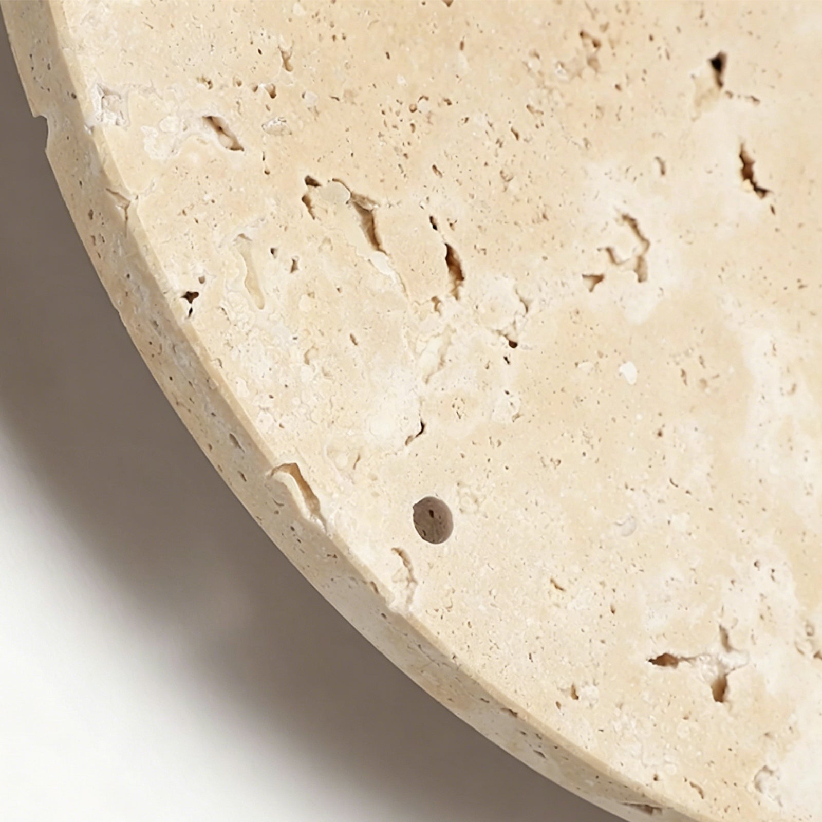 Natural Travertine Lithic Dial Face