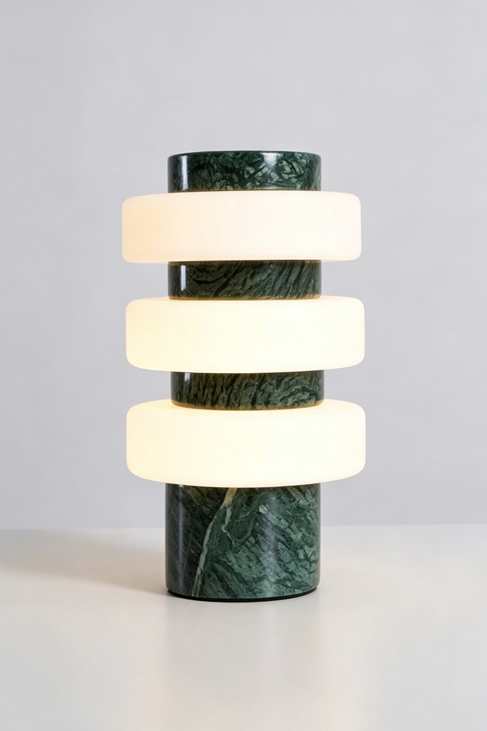 The Strata Stone Pillar Table Lamp | detail | Samu Lamp