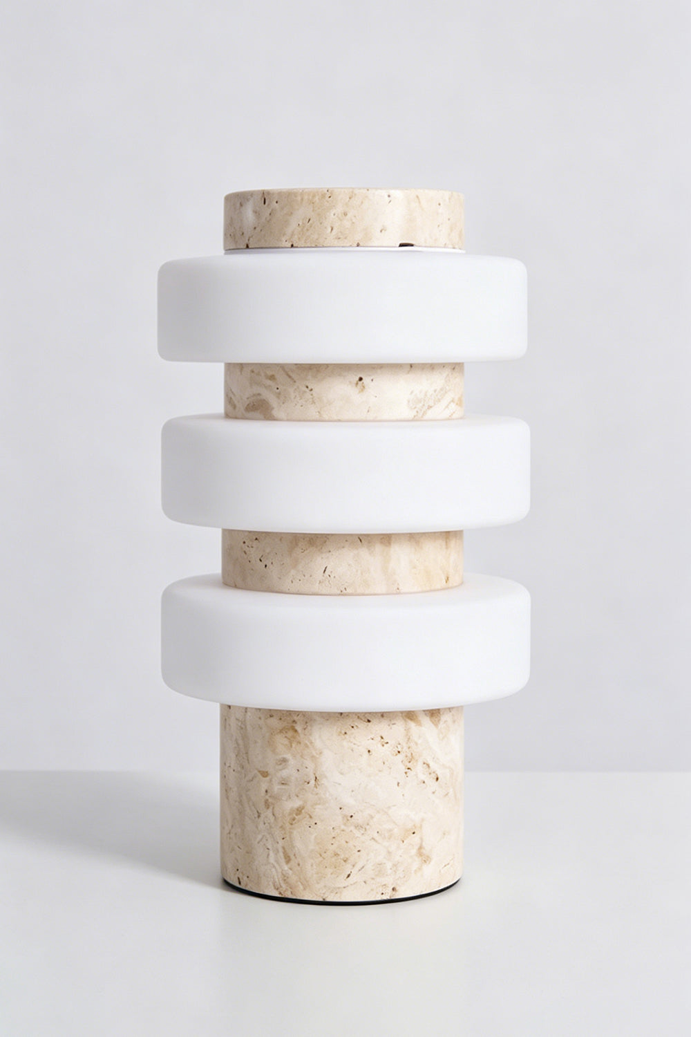 The Strata Stone Pillar Table Lamp | detail | Samu Lamp