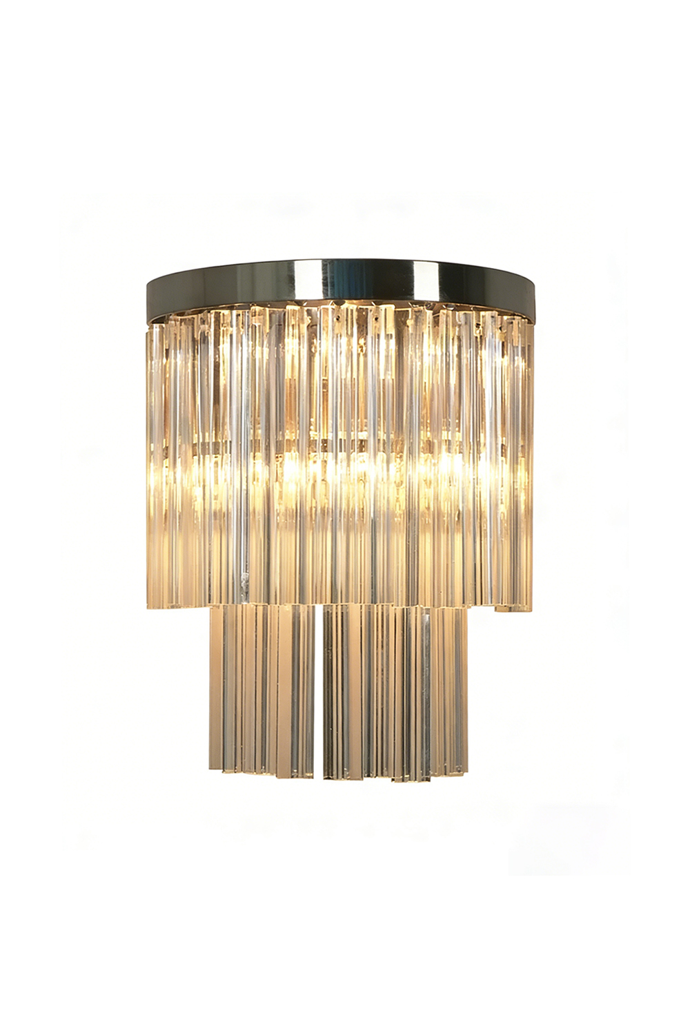 Tiered Column Glass Wall Light