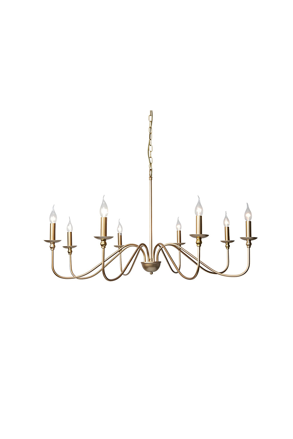 Timeless Gold Candle Chandelier