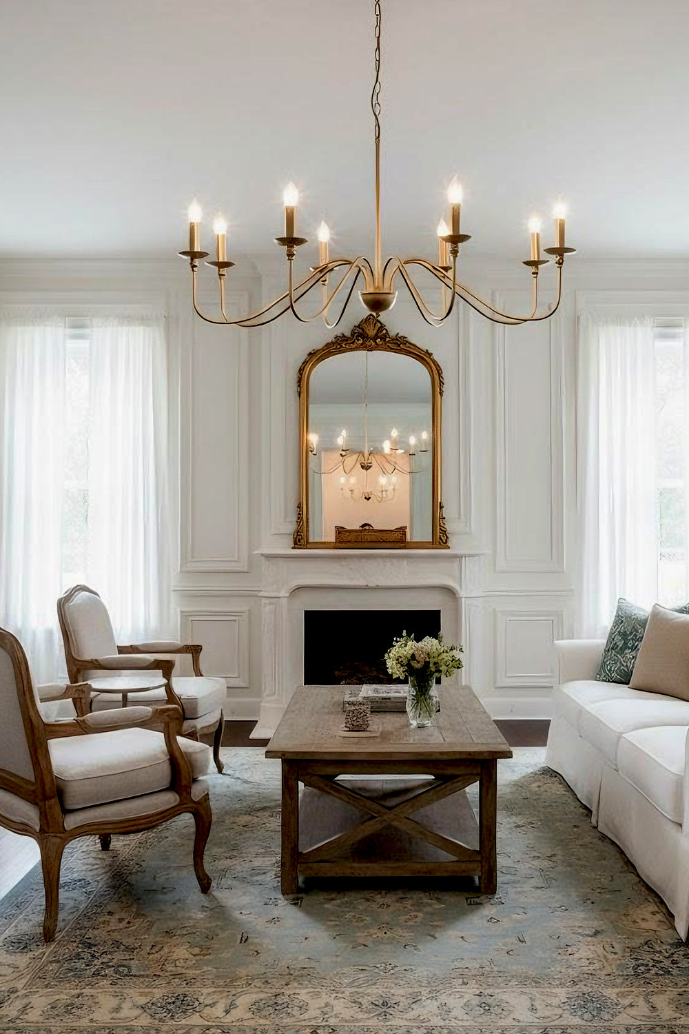 Timeless Gold Candle Chandelier