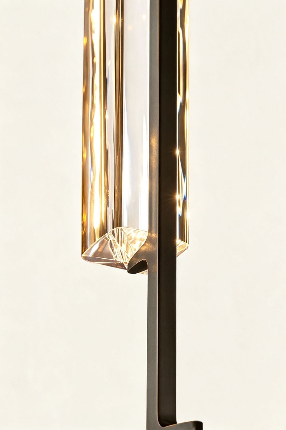 Torvald Crystal Bar Drop Pendant Light showcasing stunning crystal and sleek metal design