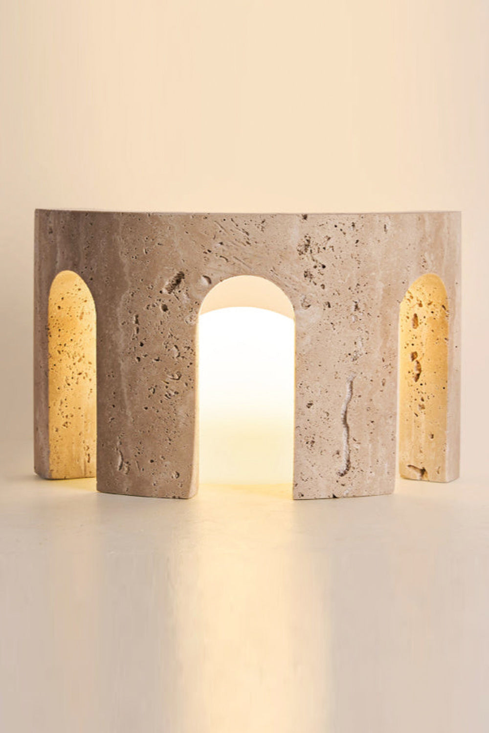 Travertine Arch Table Lamp