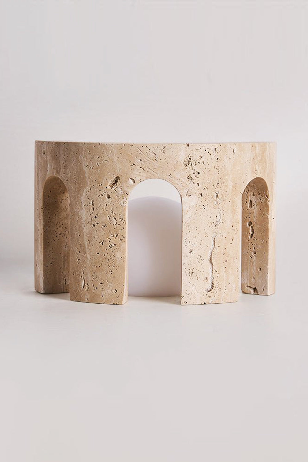 Travertine Arch Table Lamp