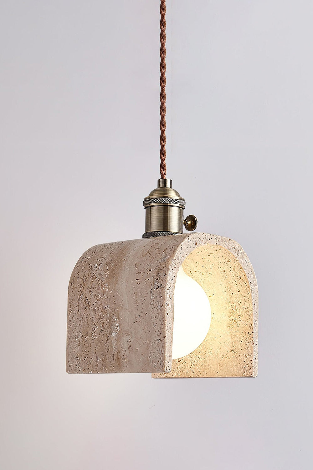 Travertine Aurora Pendant Light