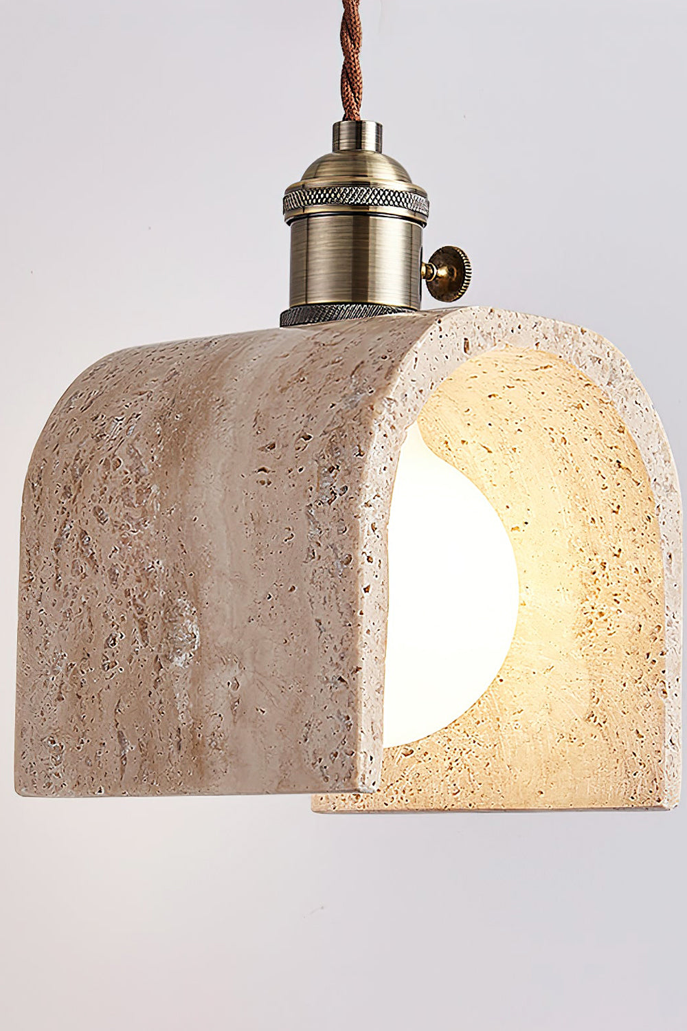 Travertine Aurora Pendant Light