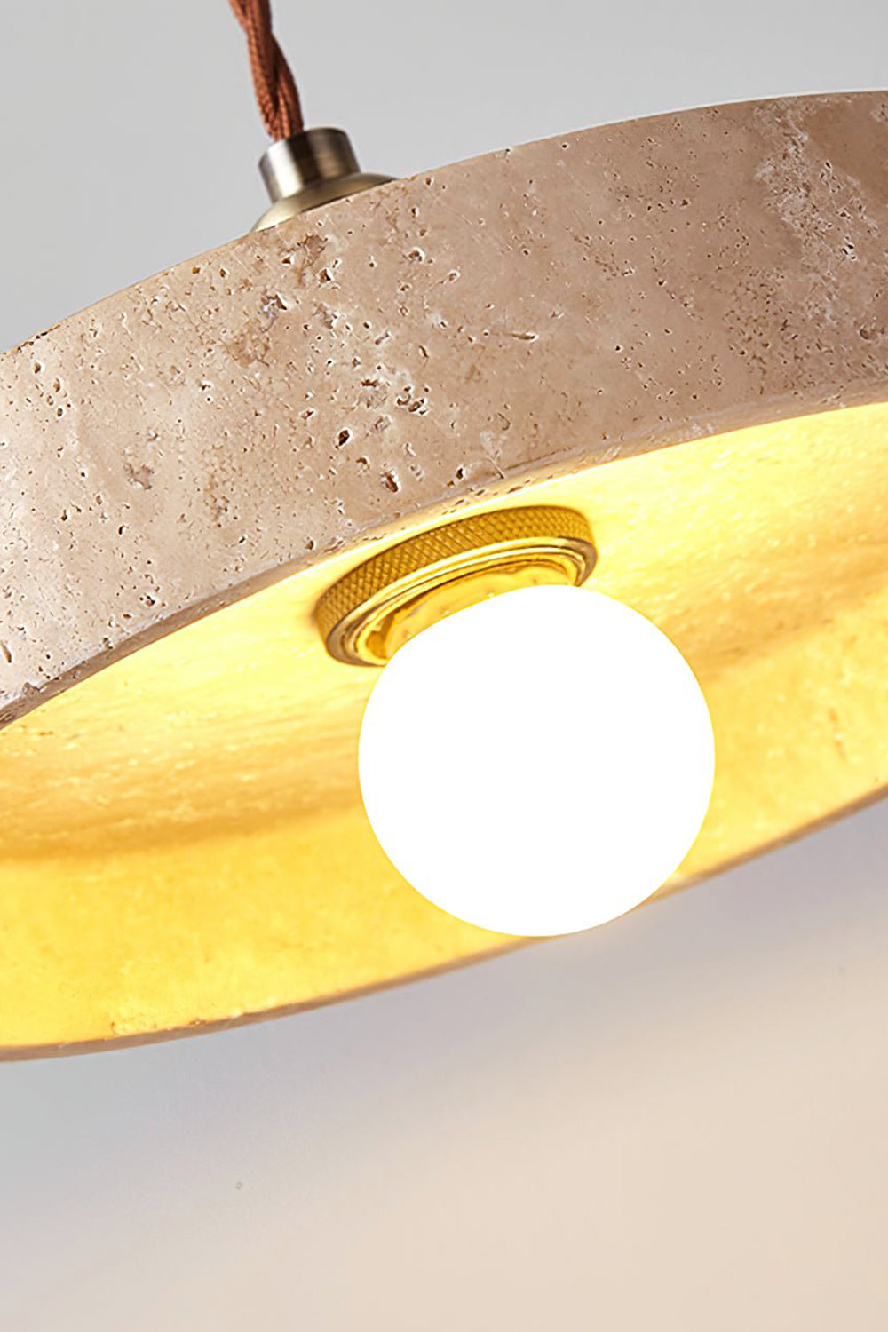 Travertine Aurora Pendant Light