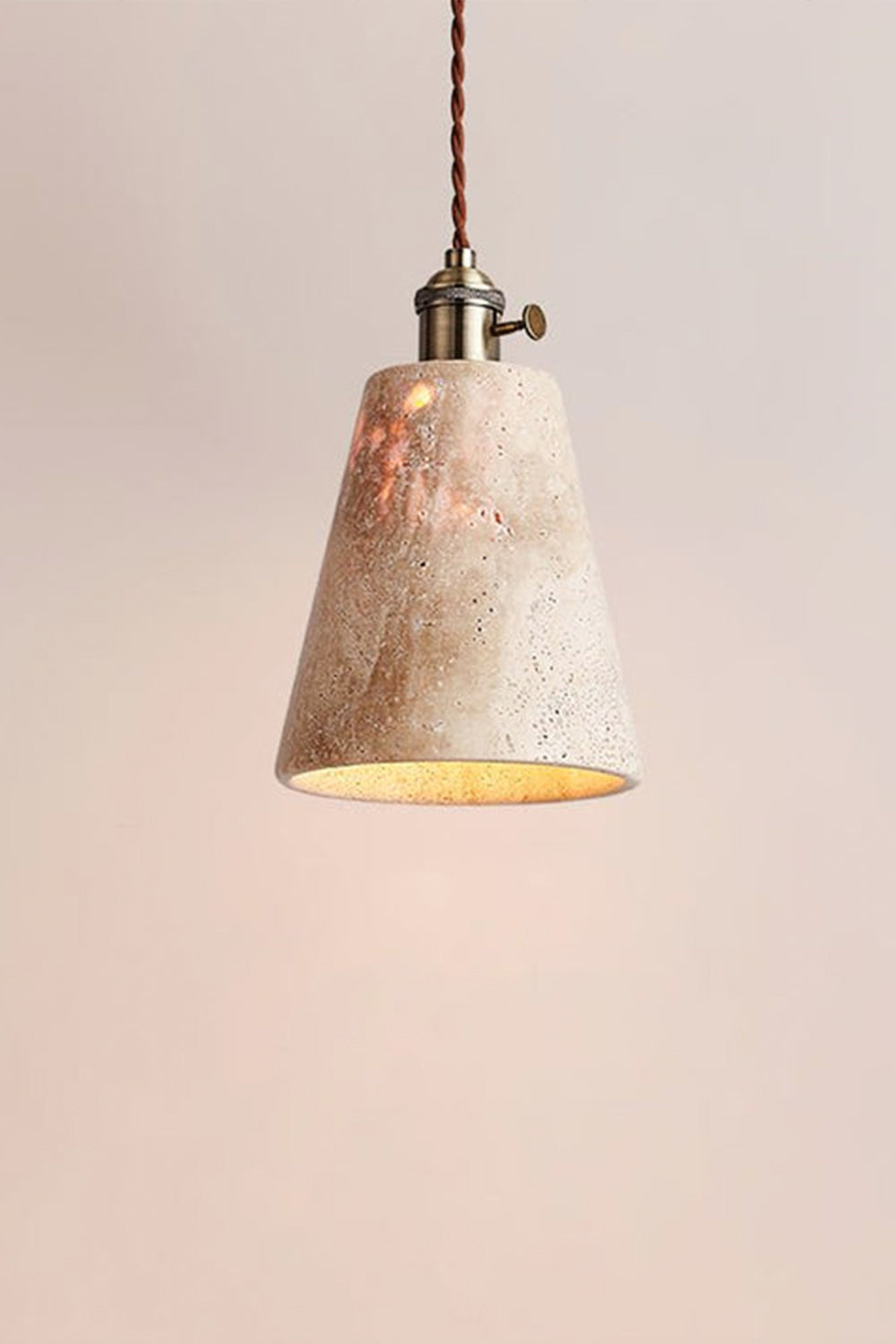 Travertine Aurora Pendant Light