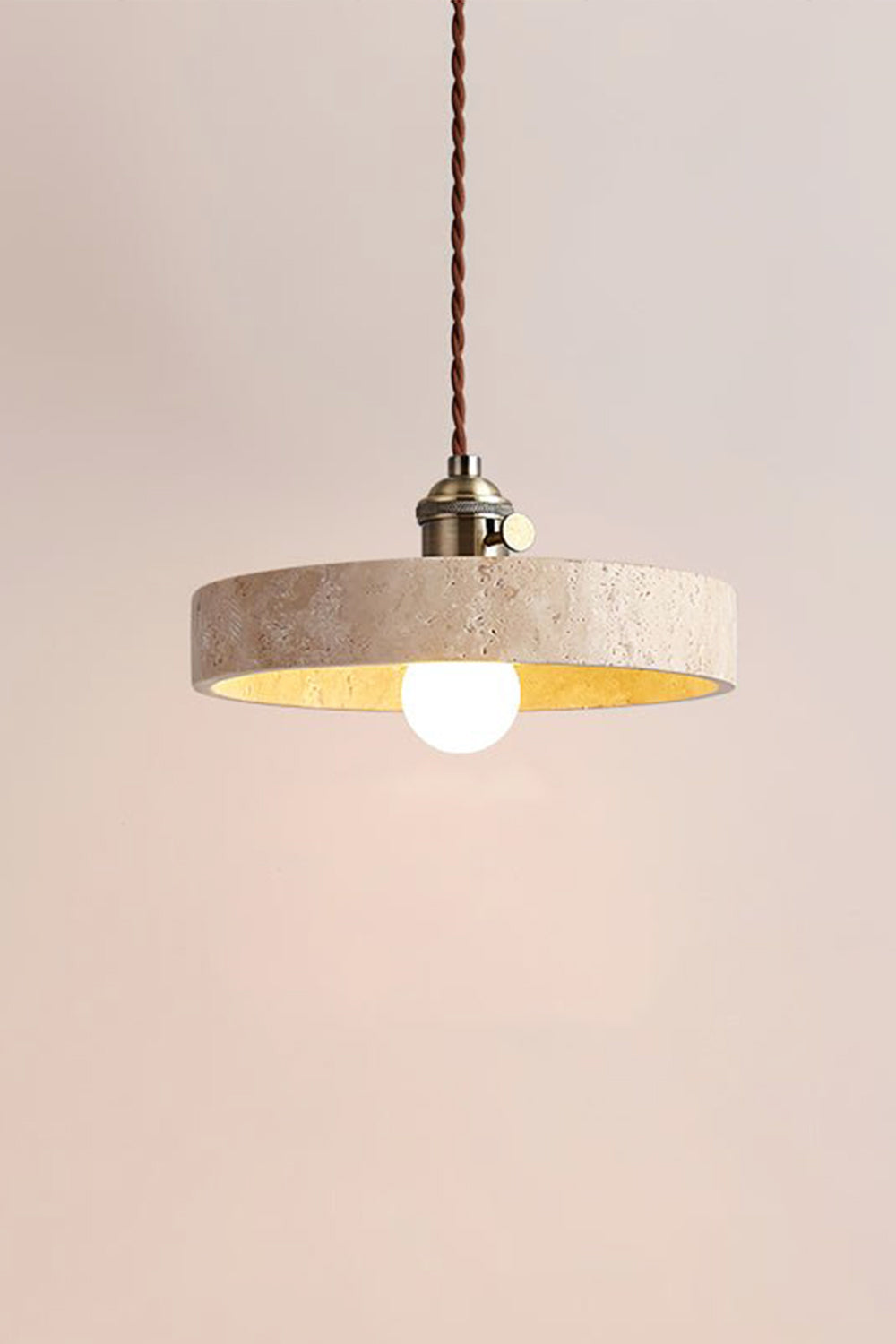 Travertine Aurora Pendant Light