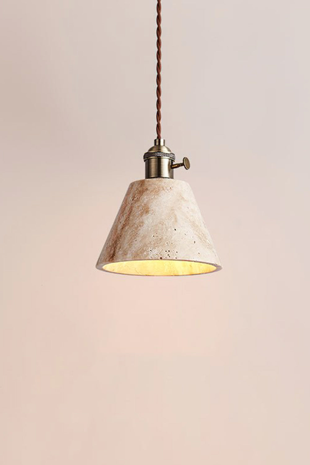 Travertine Aurora Pendant Light