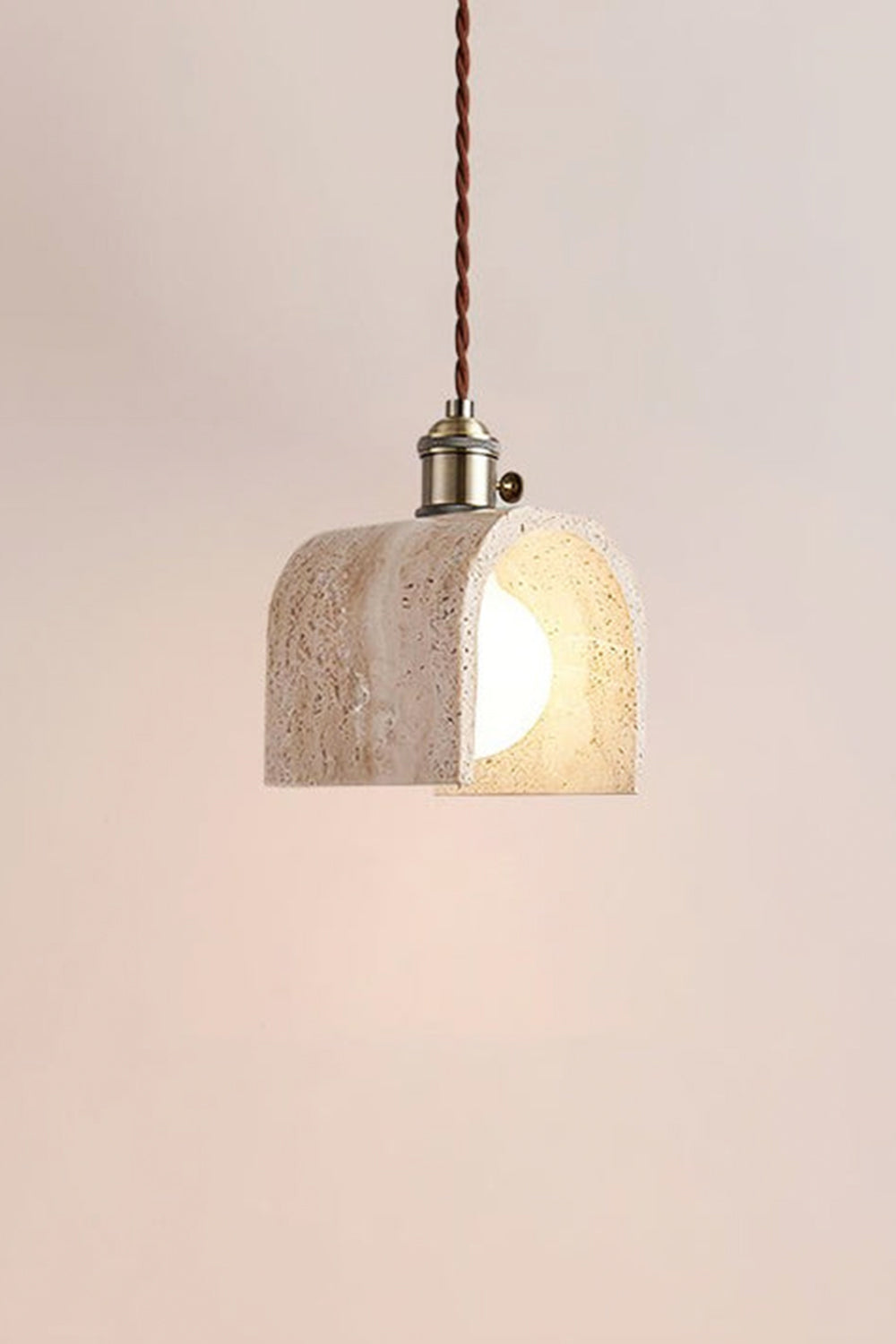 Travertine Aurora Pendant Light