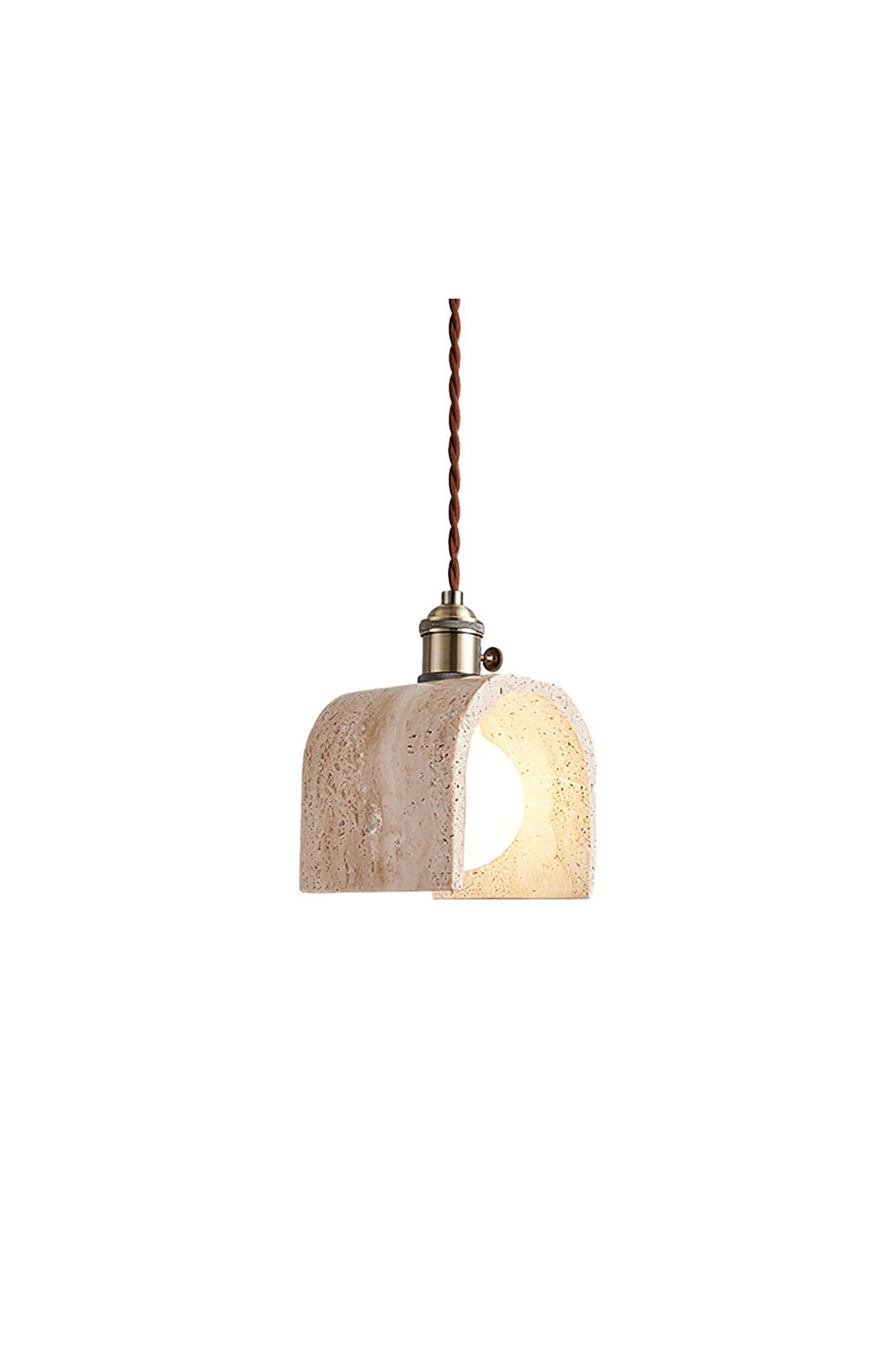 Travertine Aurora Pendant Light