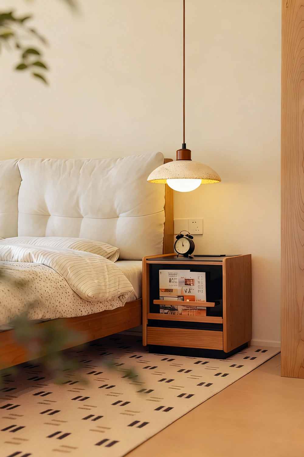 Travertine Disc Pendant Light