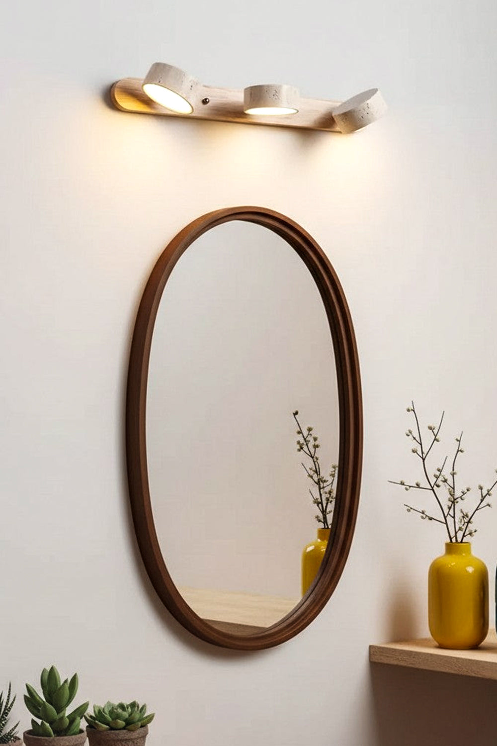 Travertine Duo Wall Light