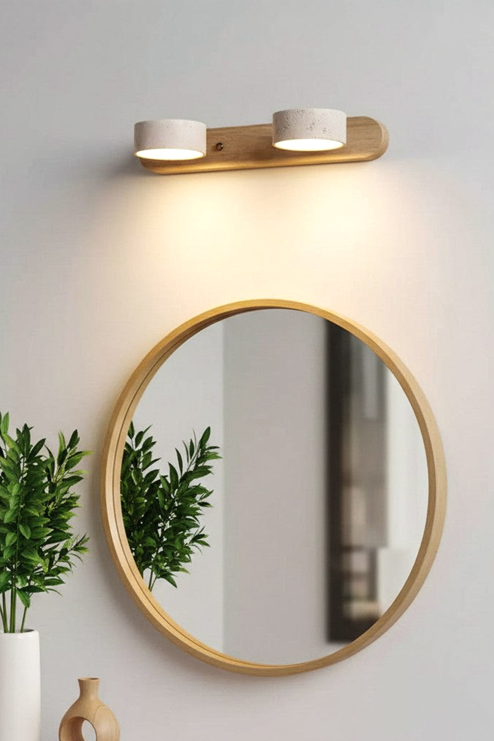 Travertine Duo Wall Light