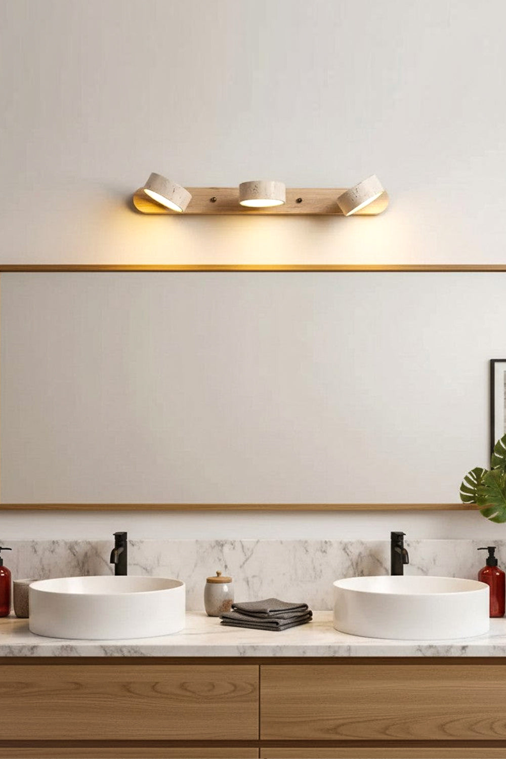 Travertine Duo Wall Light